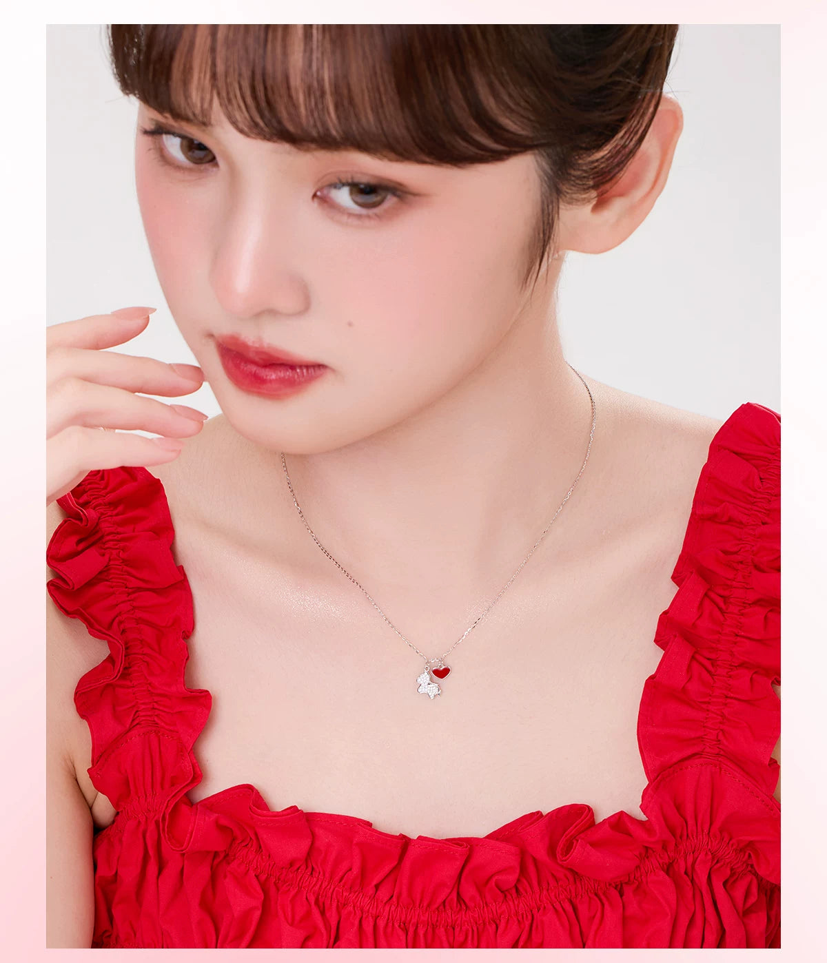 DODOGOGO Sterling Silver Pony Love Clavicle Necklace