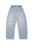UNF Washed Straight Casual Wide Leg Scimitar Jeans