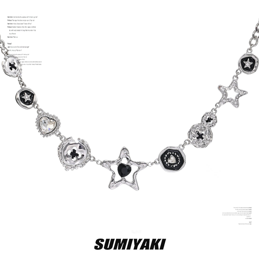 SUMIYAKI Vintage Star Button Clavicle Chain