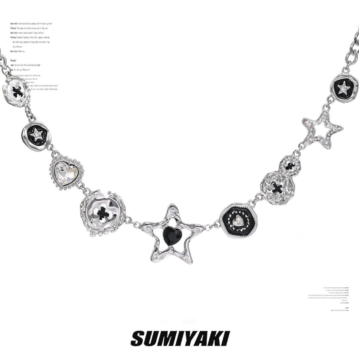 SUMIYAKI Vintage Star Button Clavicle Chain
