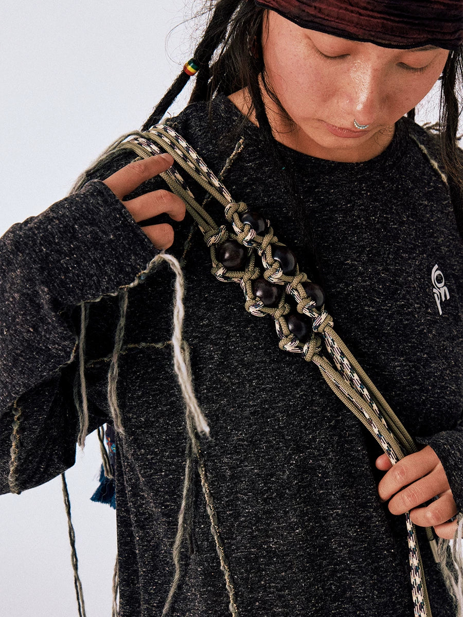 CONP Colored Rock Braided Lightweight Drawstring Bag