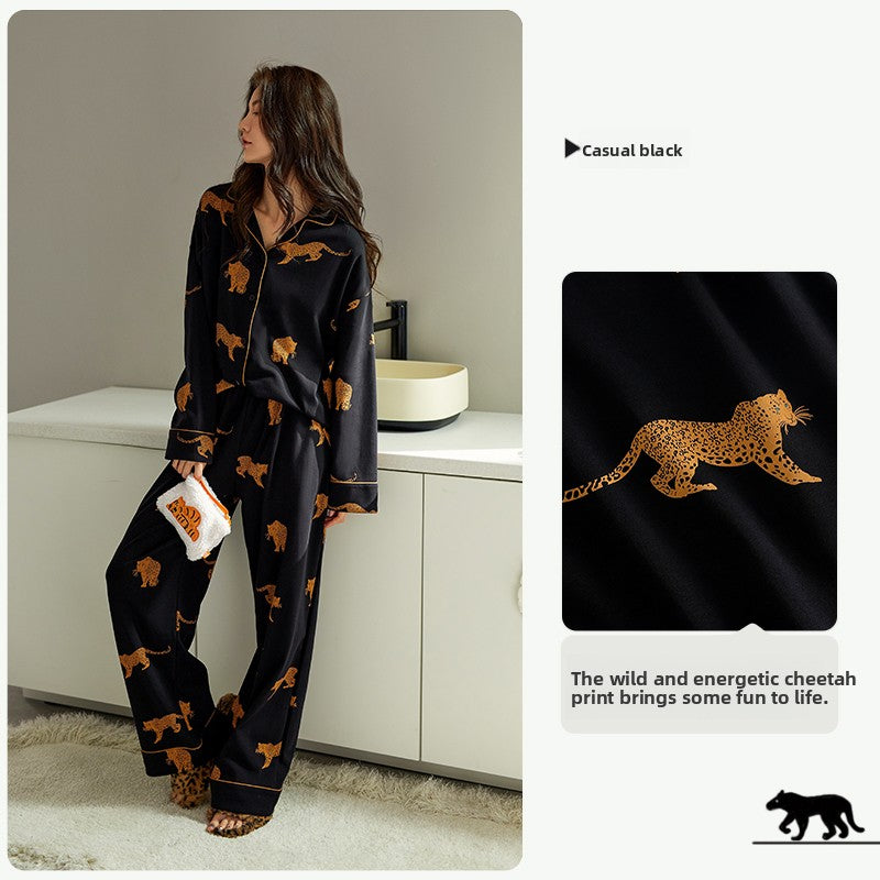 YUENEI Long-sleeved Cotton Loungewear Pajamas