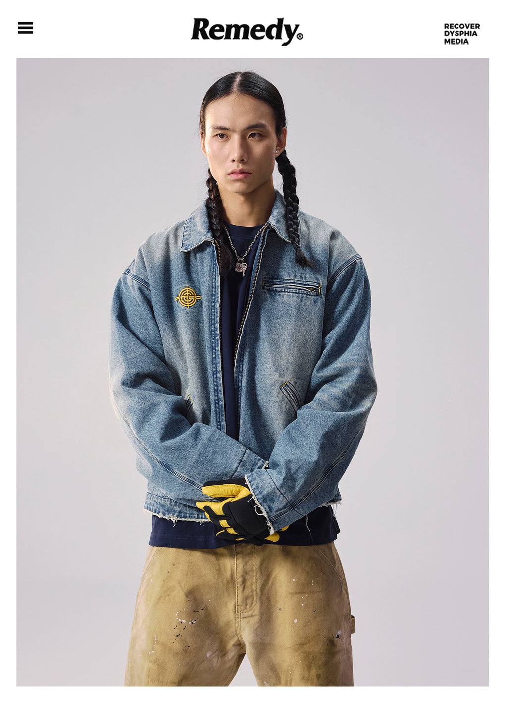 Remedy tooling Camel Denim jacket