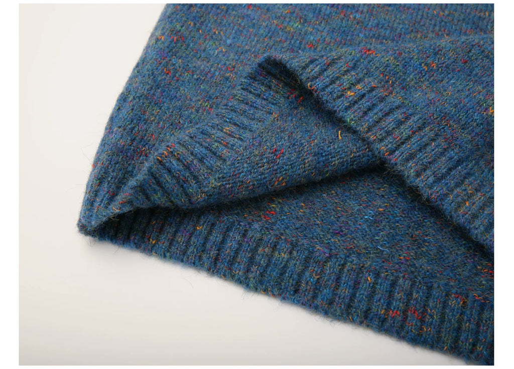 EIGHTHMONTH Vintage Jacquard V-neck Sweater