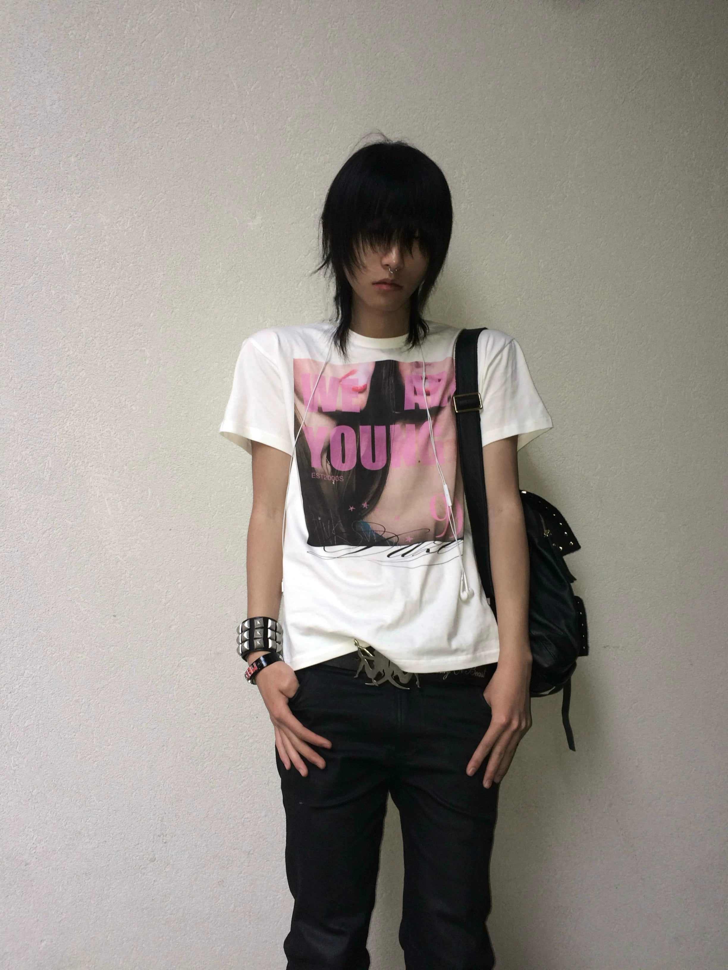 No E Mosen Vintage Short Wide Casual Tee