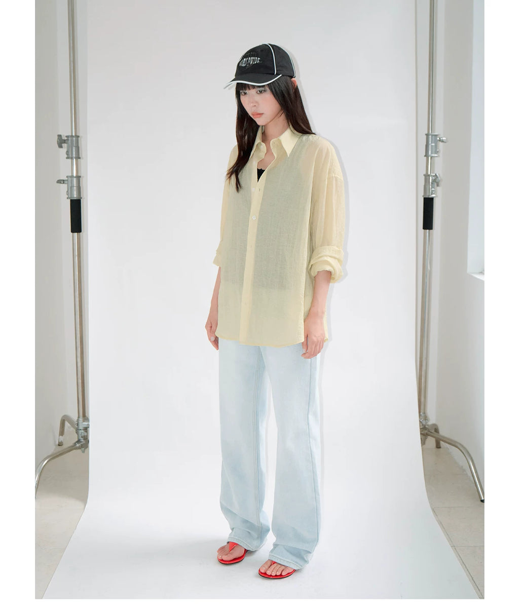 FUNKYFUN Light and Loose Sunscreen Blouse Jacket
