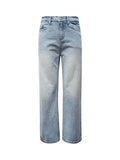 UNF medieval classic versatile CleanFit washed old straight jeans