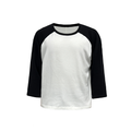JCAESAR Contrast Shoulder Daily Versatile Seven-quarter Sleeve Tee