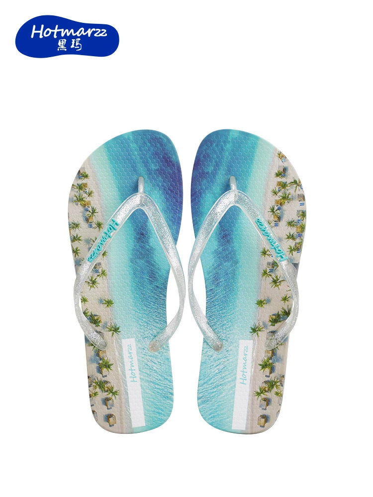 Hotmarzz Wear-resistant Soft Seaside Beach Flip-flops