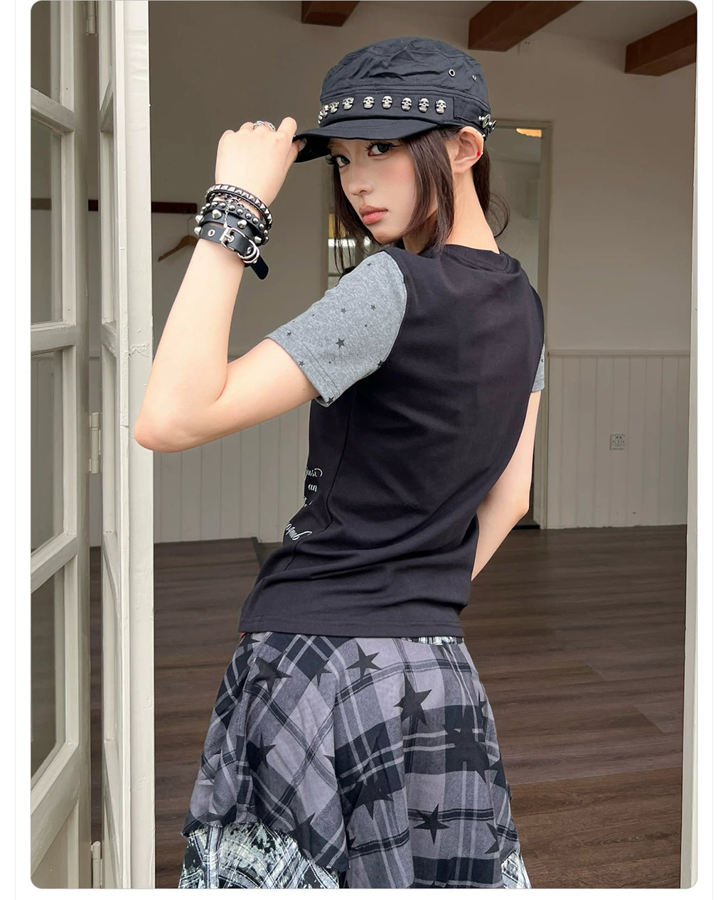 404MOB Versatile Sweet Music Note Print Thin Tee