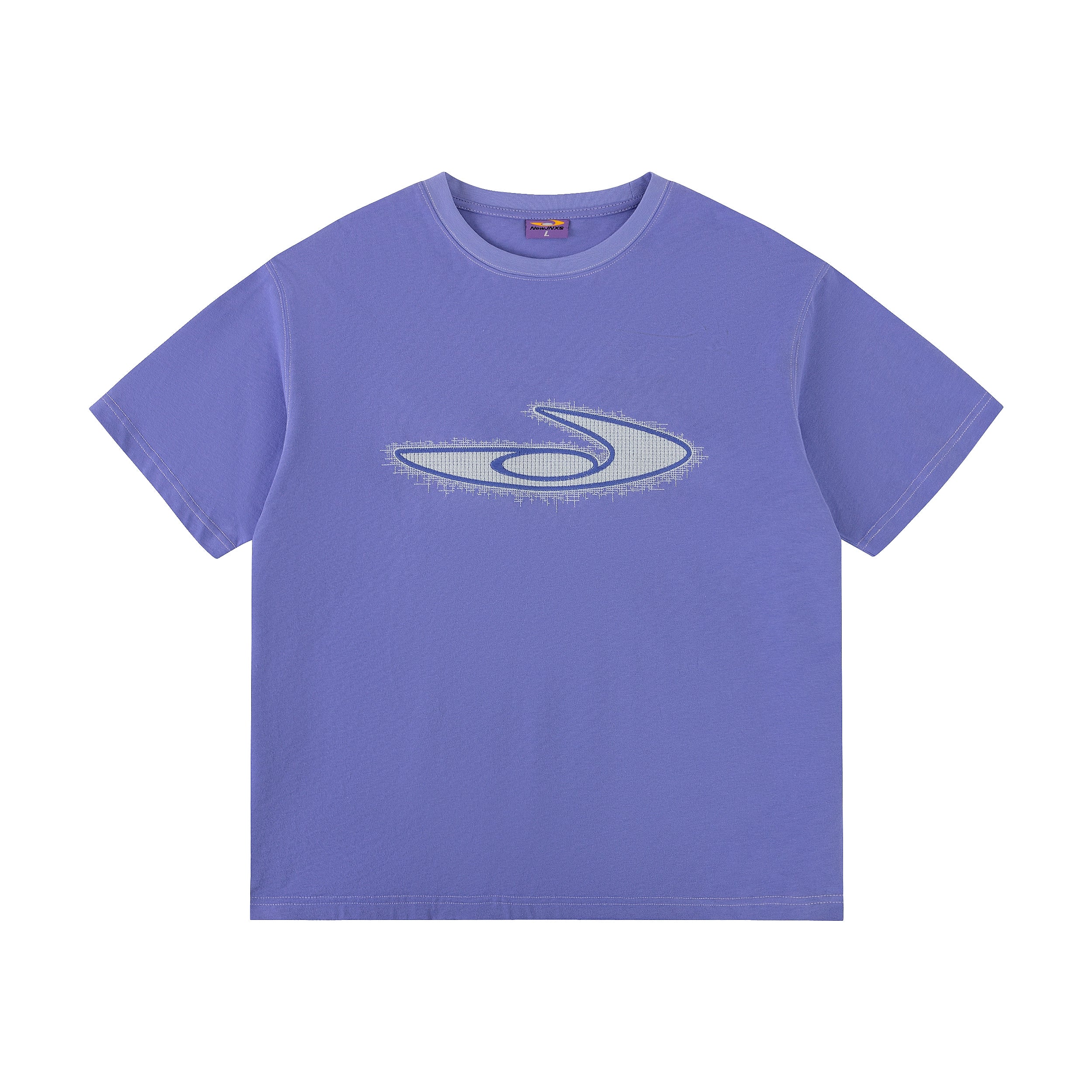 NewJNXSlogo Contrasting Color Embroidery Tee