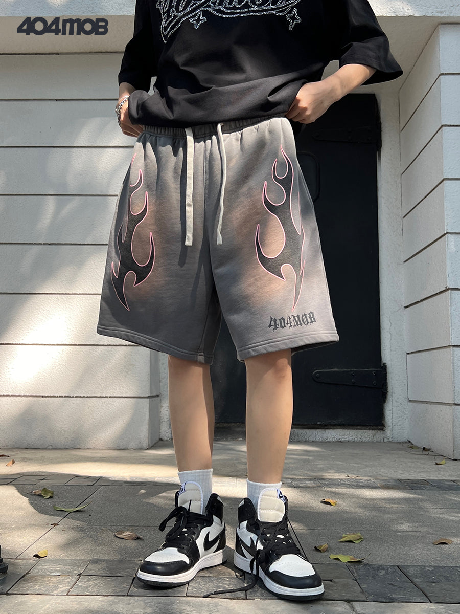 404MOB Flame shorts