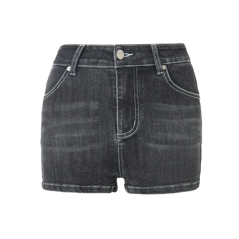 ABMY Sexy Hip-wrapped Denim Shorts