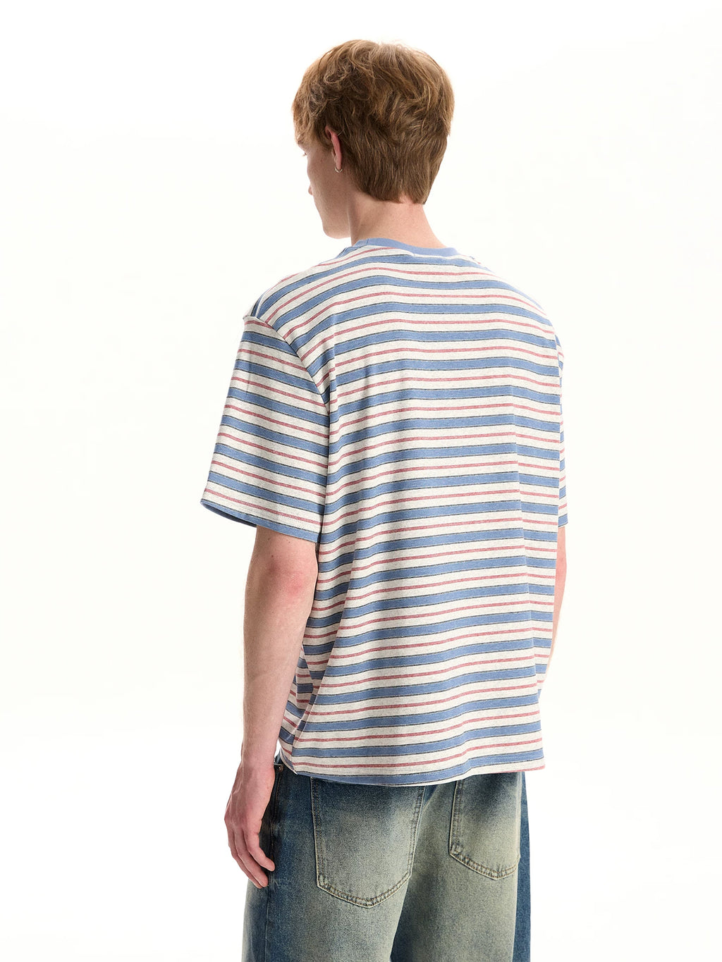 A PUEE Retro High-End Striped Tee – Loose Fit Casual Cleanfit
