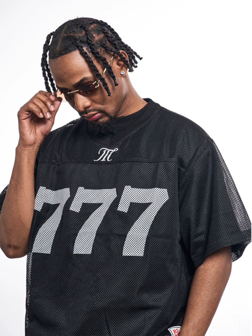 MT99 Perspective Grid Printing Tee
