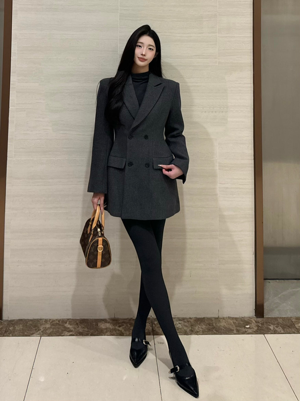 PANPANSTUDIO Minimalist Winter Woolen Slim-fitting and Thin Jacket