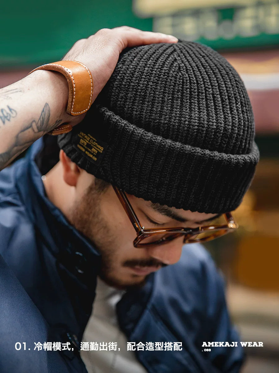 Madden Black Mask Knitted Windproof Hat