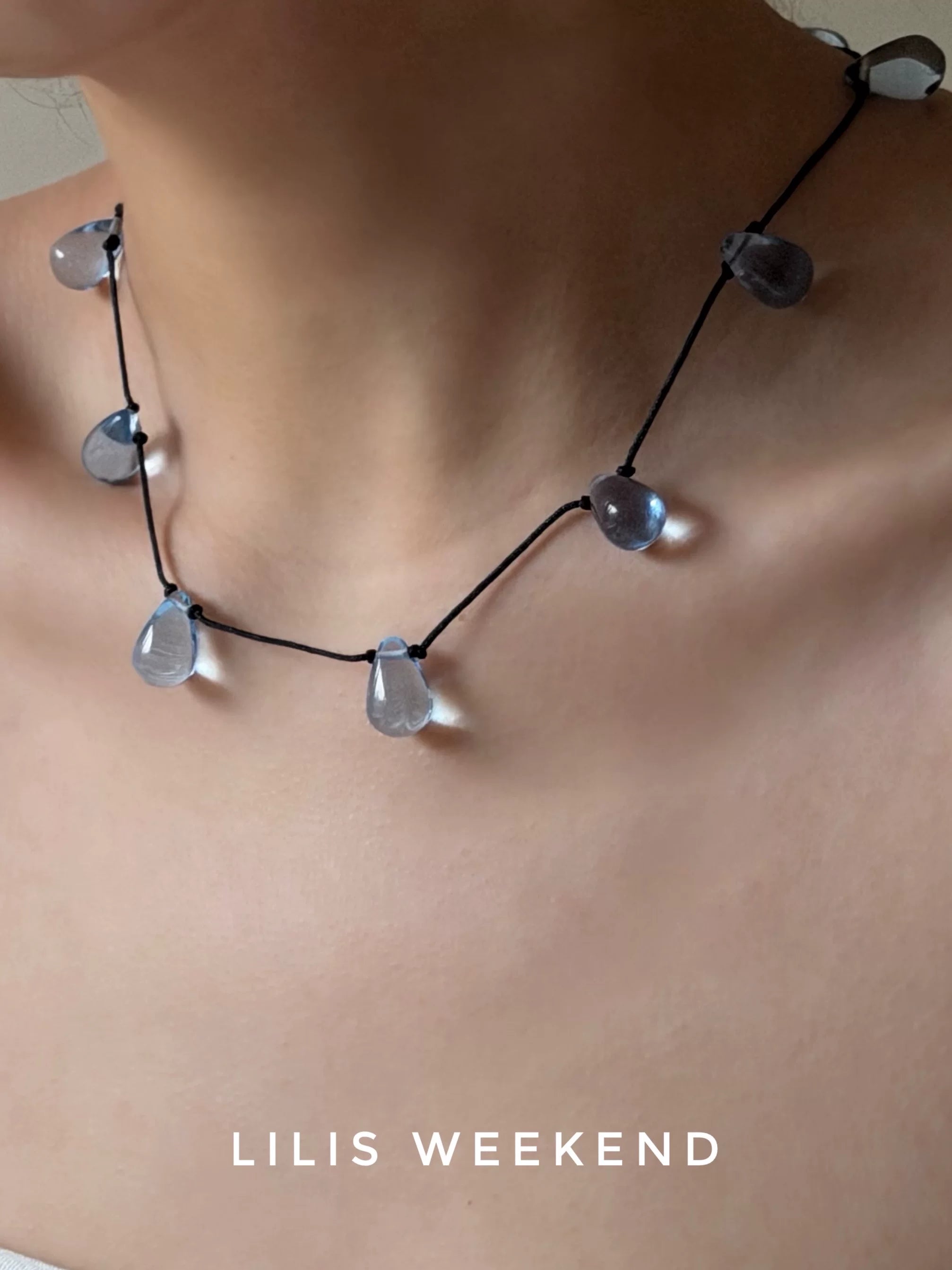 Lilis Weekend Niche Water Drop Beaded Necklace