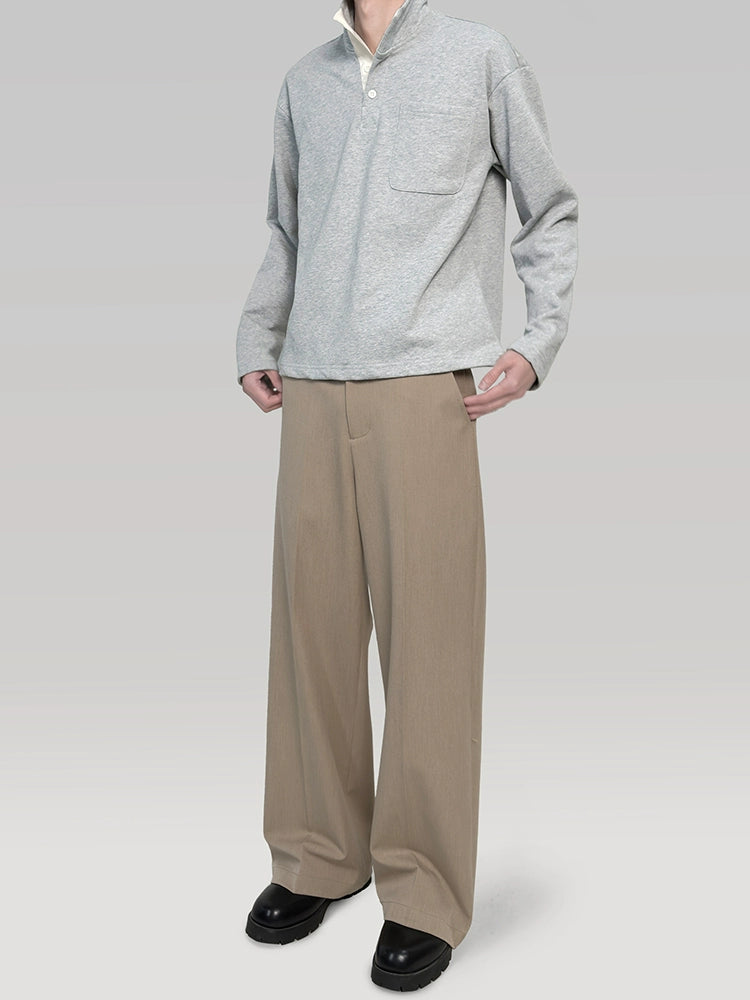 PLUS NO LOGO Button Pocket Sweater