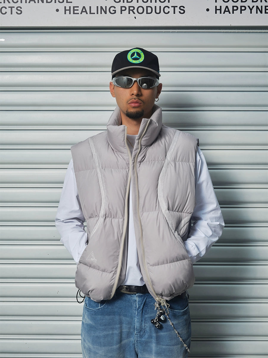 ComicTree Webbing Stand-up Collar Cotton Vest