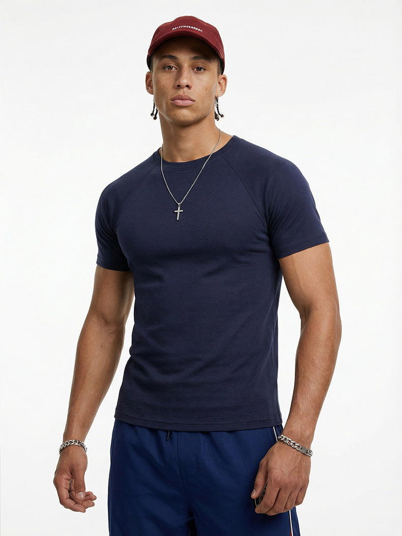 Inflation Stretch Skinny Navy Short Sleeve T-Shirt