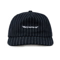 OD Striped Embroidered Retro Flat-brimmed Leather Buckle Baseball Cap