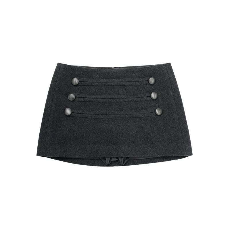 Audwyn Heavy Industries Woolen Half Body Skinny Hip Wrap Skirt