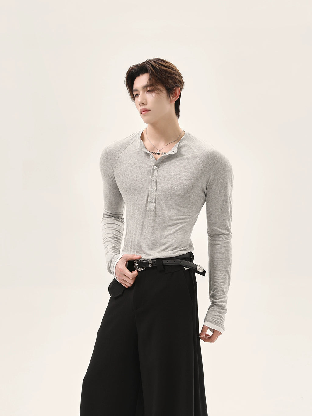 TURNTIDE Vintage Breasted Slim Slim Thin Shoulder Long Sleeves