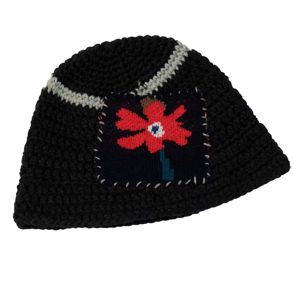 RHOMEHOUSE Hand Stitched Cloth Knitted Bucket Hat
