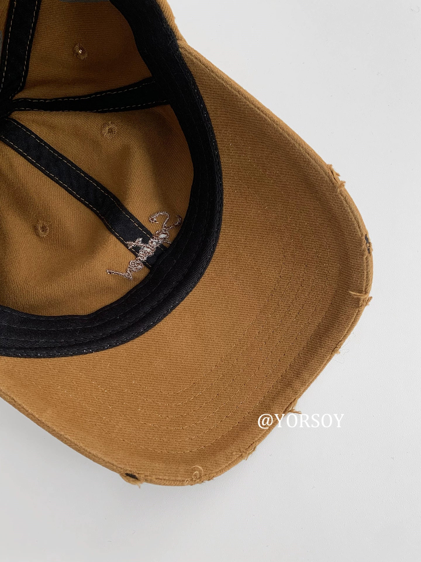 YORSOY Retro Old Ripped Baseball Cap