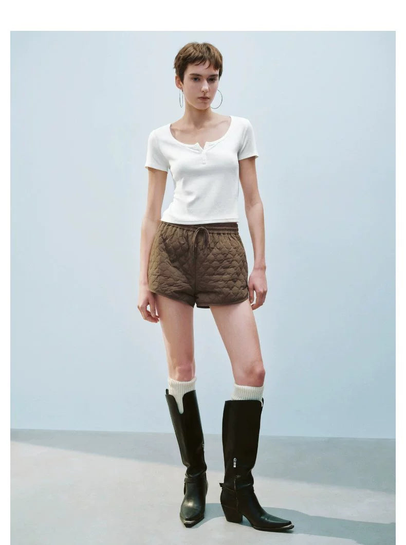 URBAN REVIVO Slim Button-up Tee