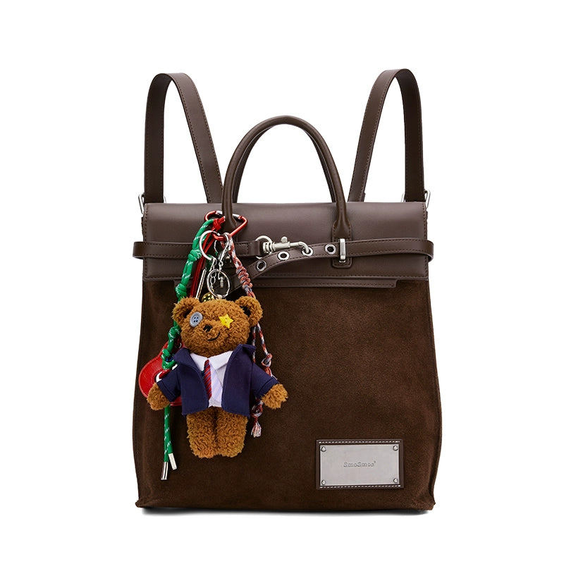 SmoSmos Suede Commuter Backpack