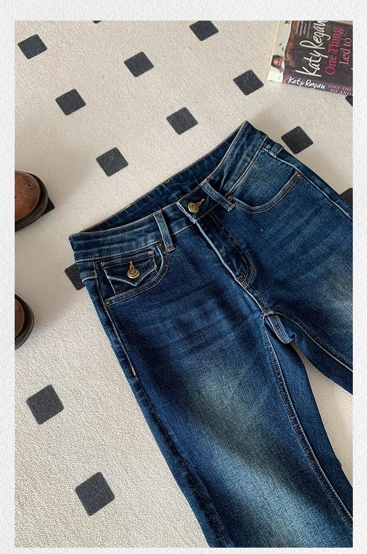 Popchee Slim Mid-rise Jeans