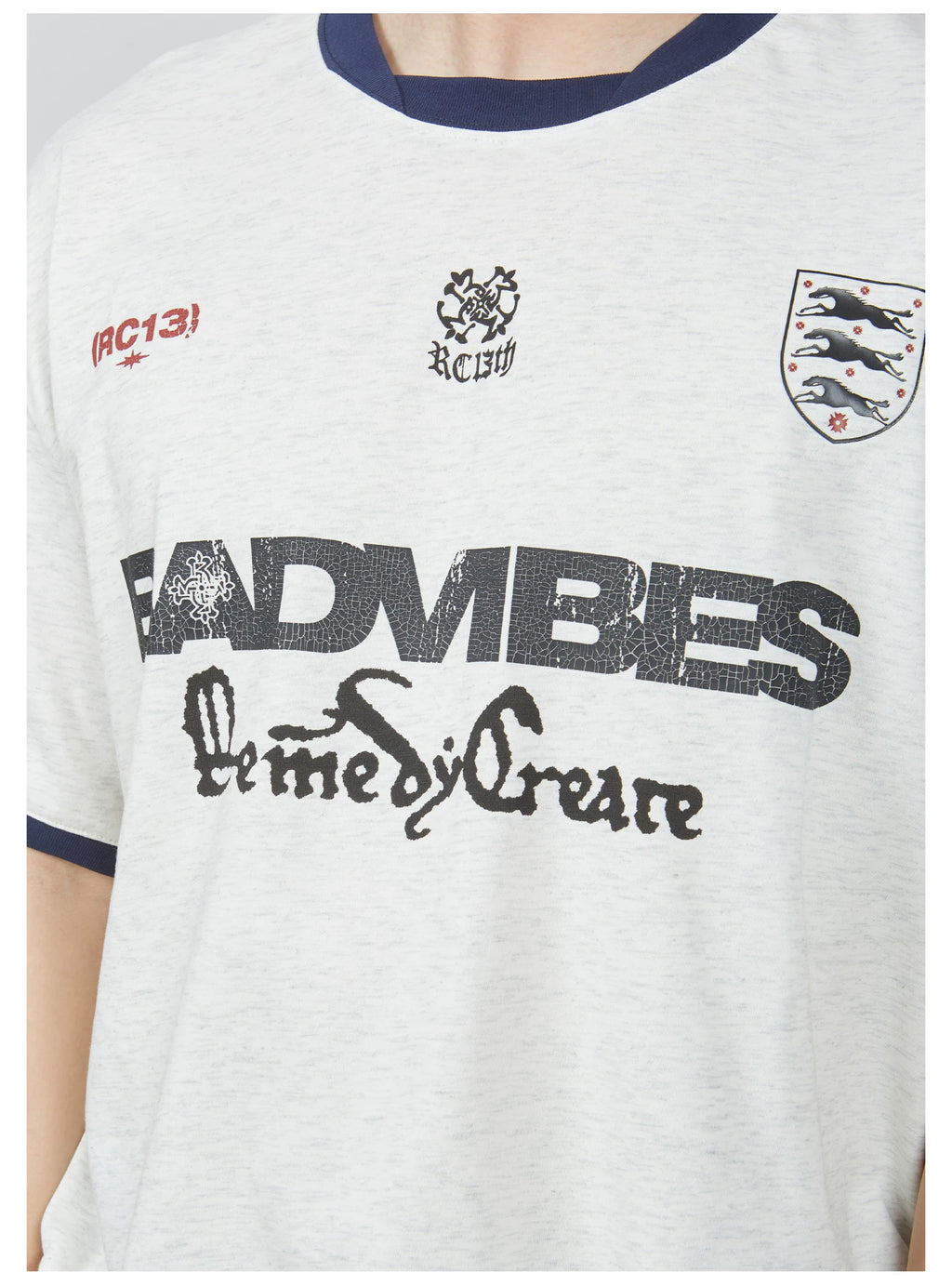 Remedy Vintage Loose Crew Neck Letter Print Tee