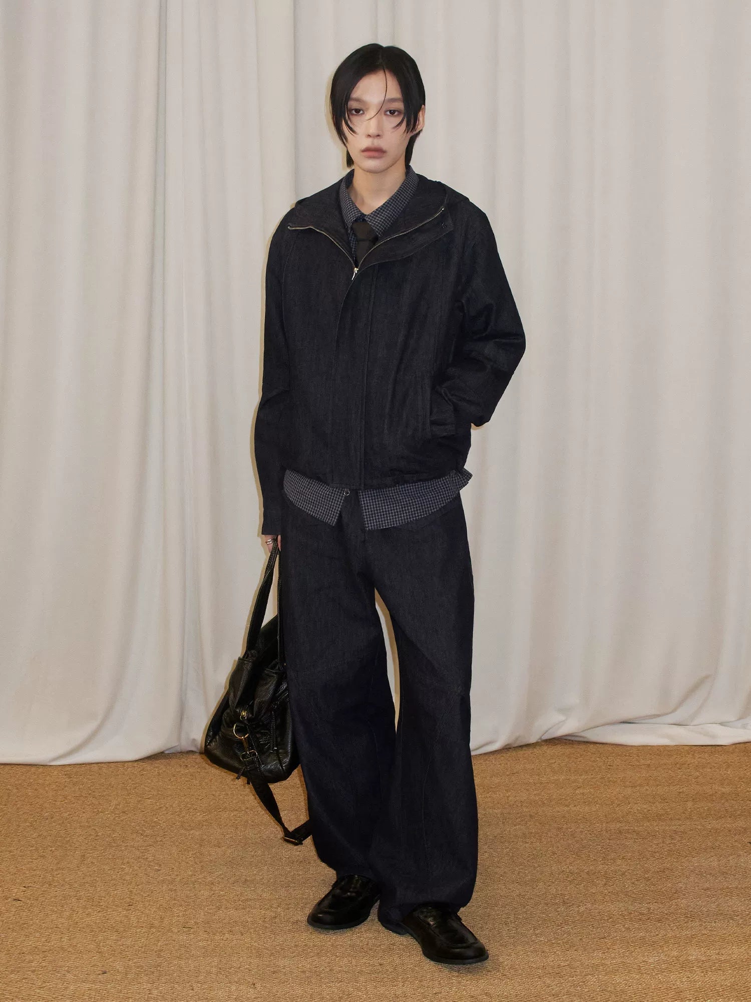 Sameuoo Vintage Made Old Denim Jacket