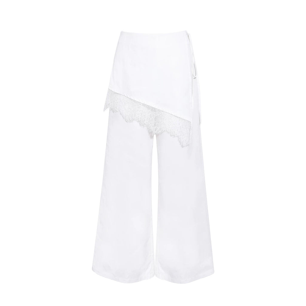 Wildberry High Waist Casual Fart Curtain Pants