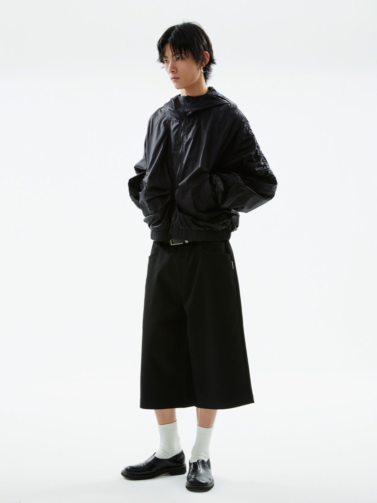 FUNKYFUN Silhouette Casual Composite Trousers Shorts