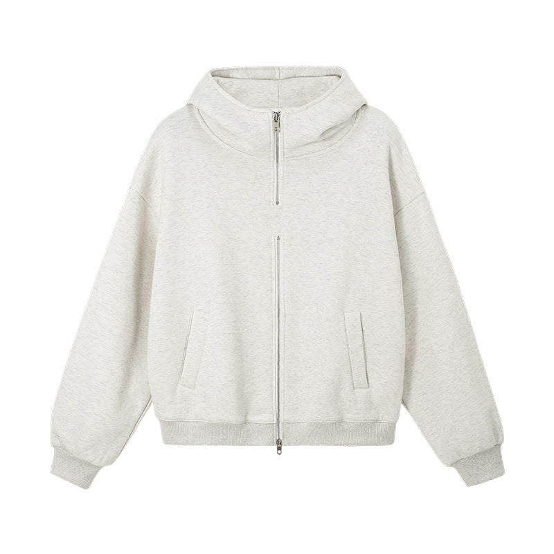 Inflation Flame Fleece Double Zip Hooded Sweater