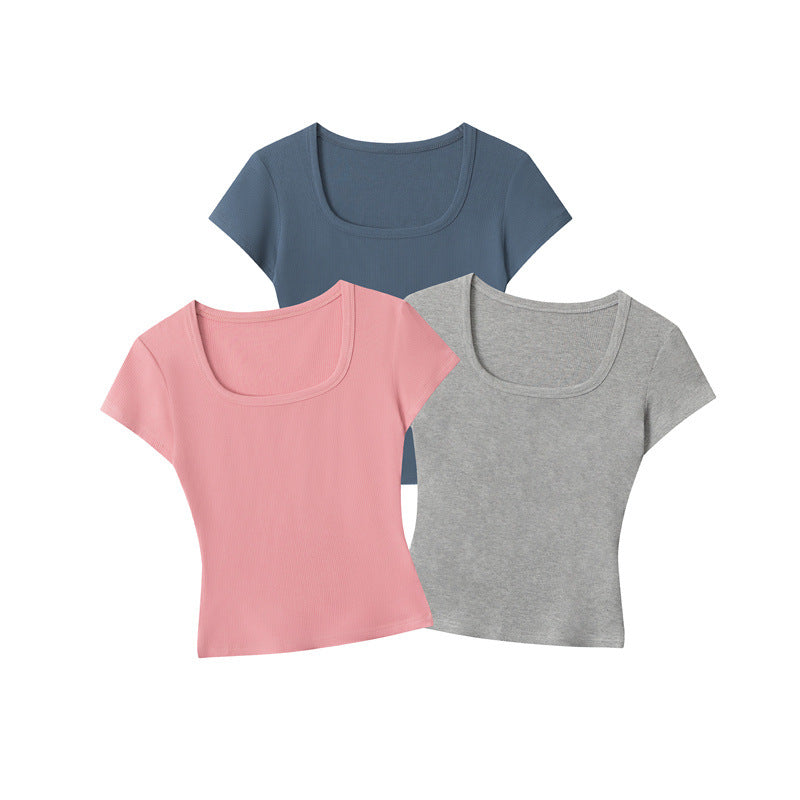 Nariele Slim Slim Slim Low U-neck Tee
