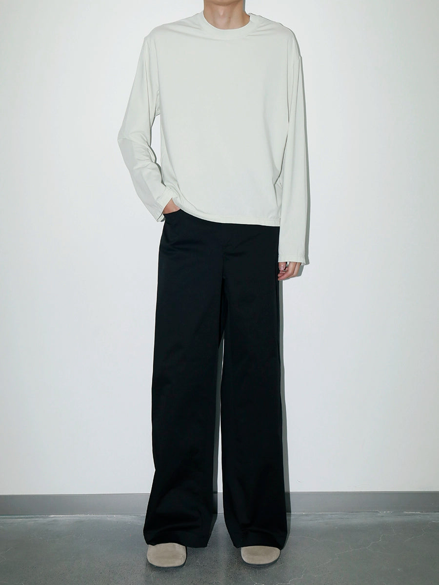 PLUS NO LOGO Simple Casual Versatile Soft Long Sleeve