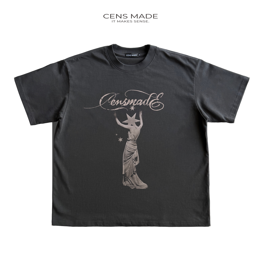 CENSMADE Star Female Print Casual Tee