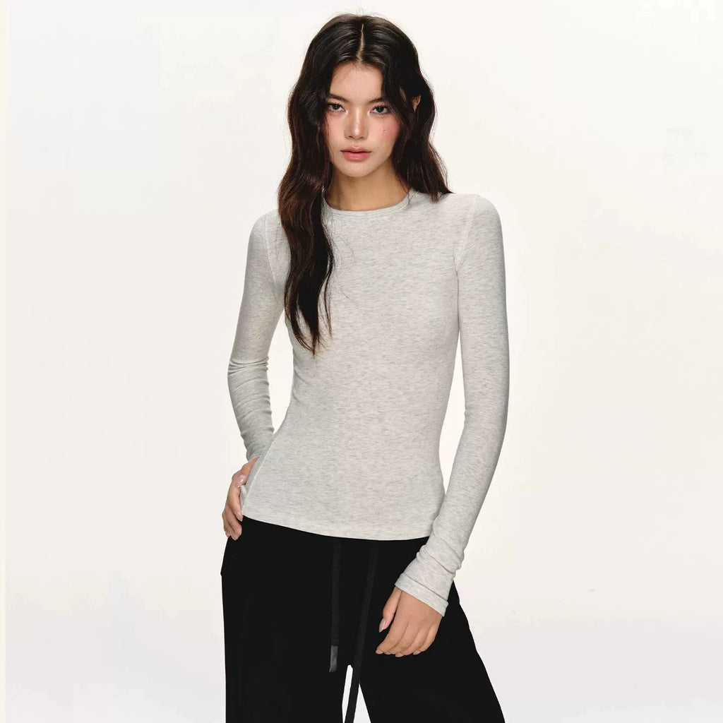 Anna Aneae Crewneck Slim Slim Long Sleeves