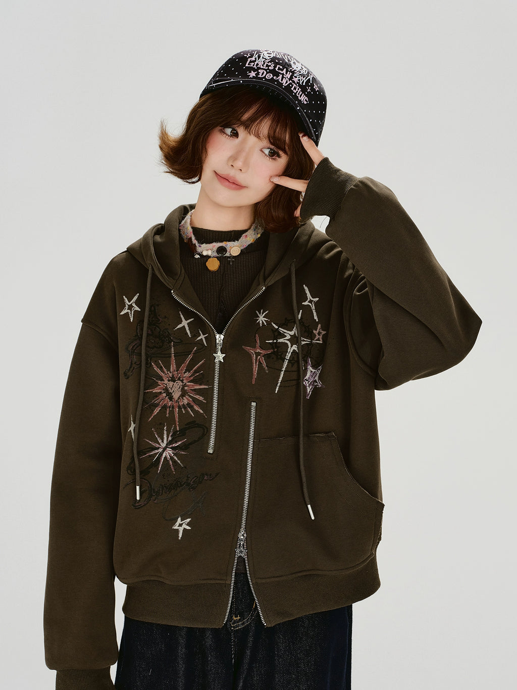 Girlyhalo Pullover Casual Hooded Coat