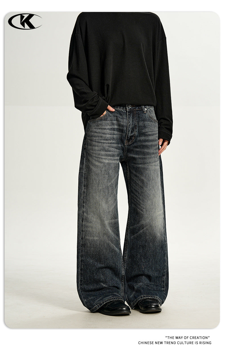 11KN Retro Straight and Micro-mop Jeans