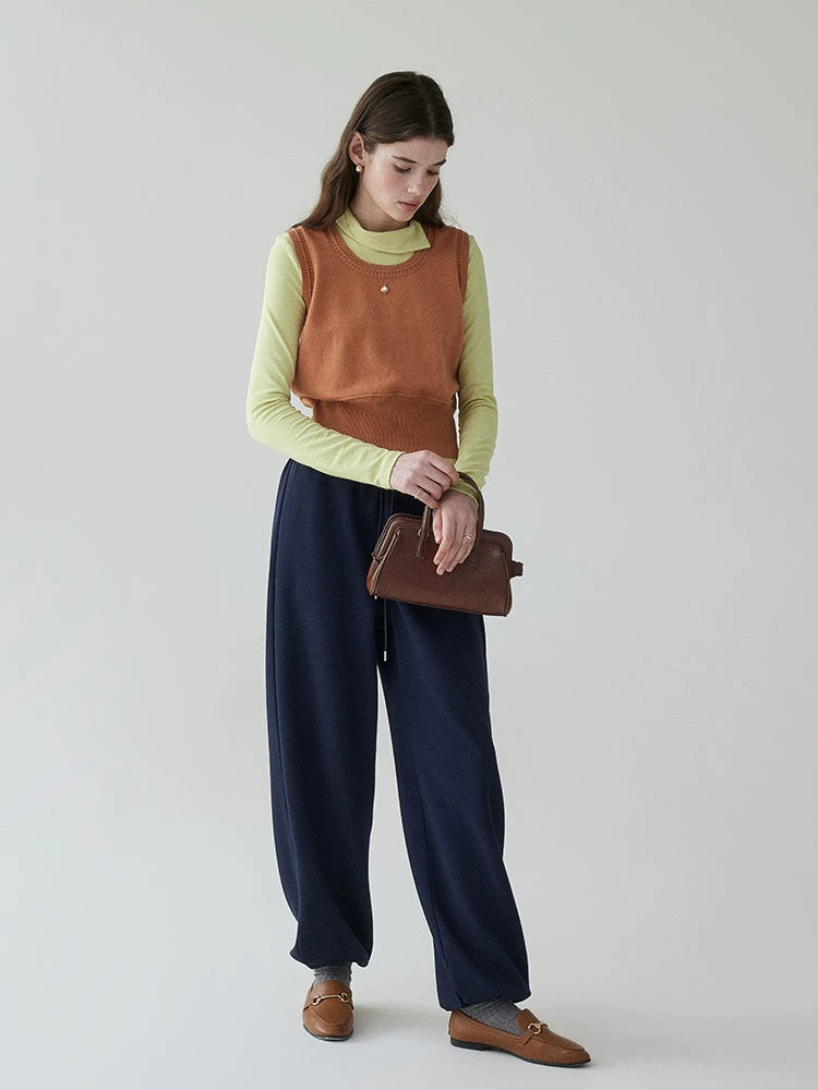 VOOE Waist Sleeveless Knitted Vest