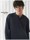 VLABMADE Elegant Old Money Henry Collar Long Sleeves