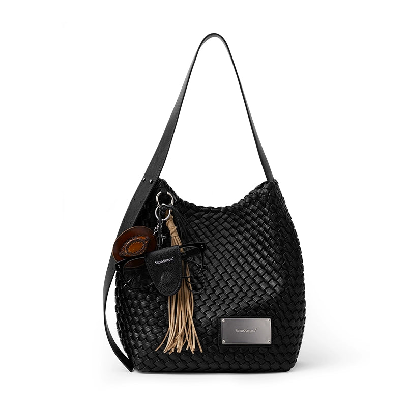 SmoSmos Woven Shoulder Messenger Bag