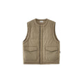 BUTTBILL New Shirley Cotton Crew Neck Cotton Jacket Vest
