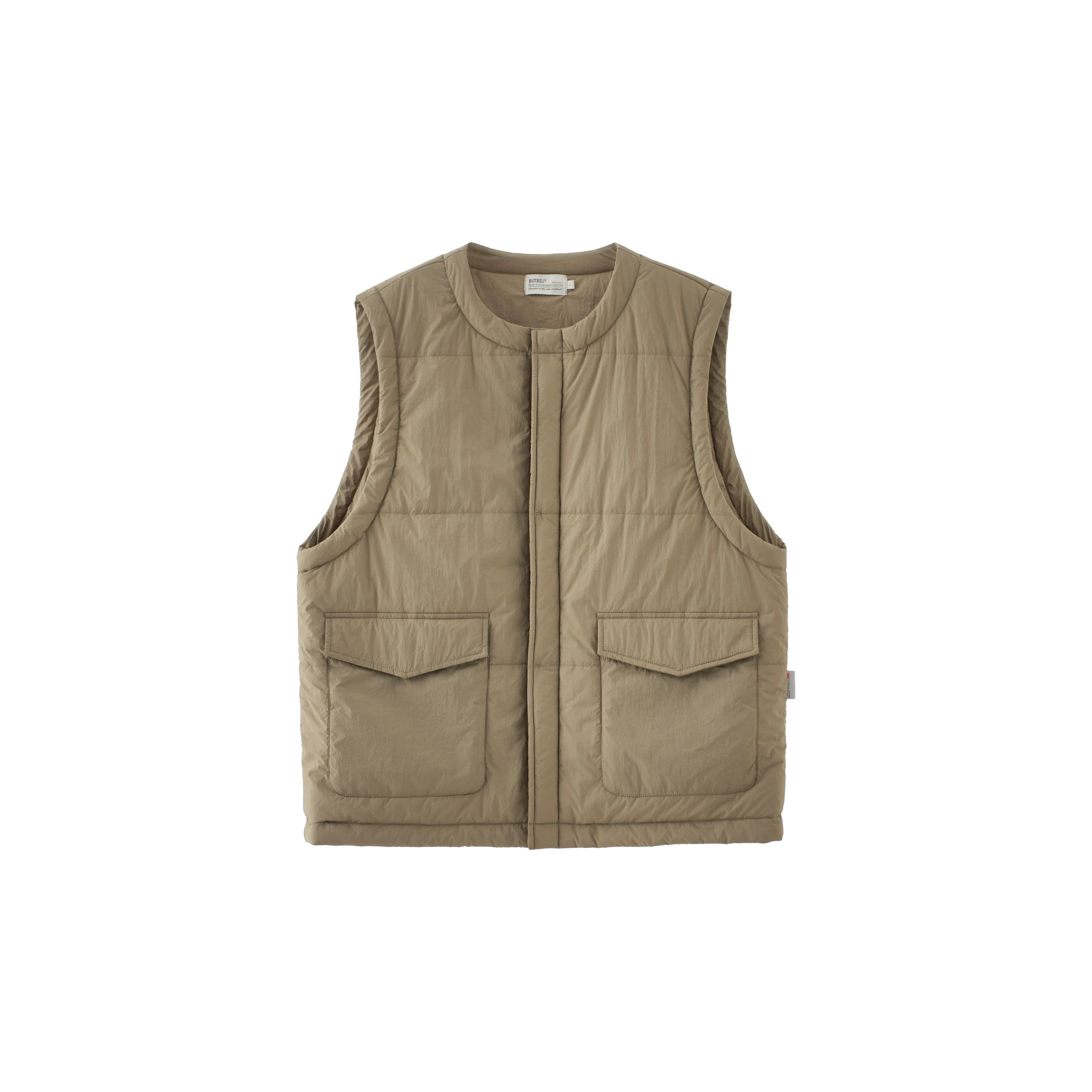 BUTTBILL New Shirley Cotton Crew Neck Cotton Jacket Vest