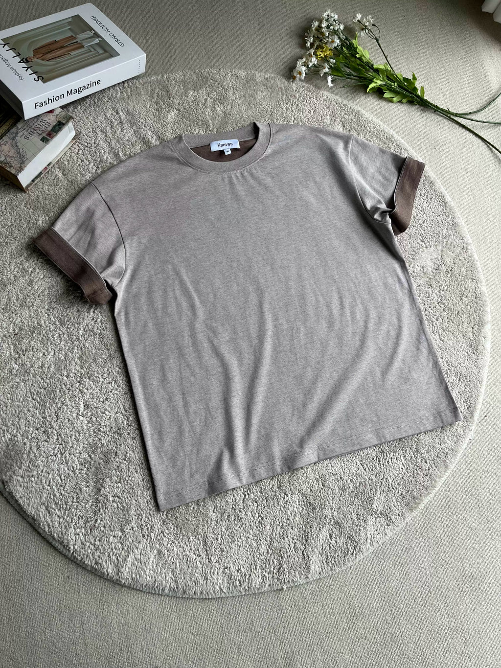 Xanvas Yarn Texture Casual Tee